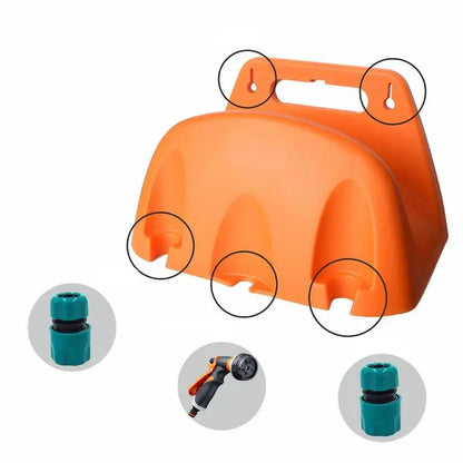 1 stk. Vægmonteret haven Irrigation Slange Rørbøjle Plaststativ Tød Vanding Slange Organizer Storager Holder Pipe Winding Frame