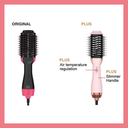 Lisapro Cepillo de aire caliente de un solo paso 2.0 Soft Touch Pink Electric Choves Electric