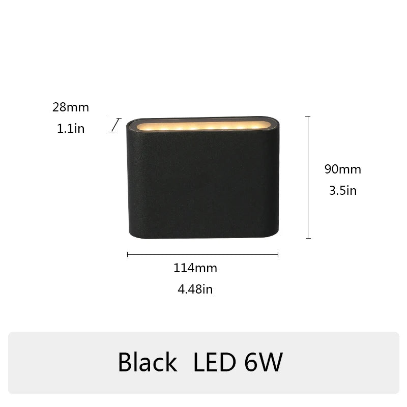 PIR sensor LED Modern Outdoor Waterproof Wall Lamp Indoor Bedroom Living Room Balcony Wall Light Home Lighting Aluminum Wall