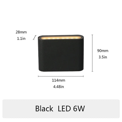 PIR sensor LED Modern Outdoor Waterproof Wall Lamp Indoor Bedroom Living Room Balcony Wall Light Home Lighting Aluminum Wall
