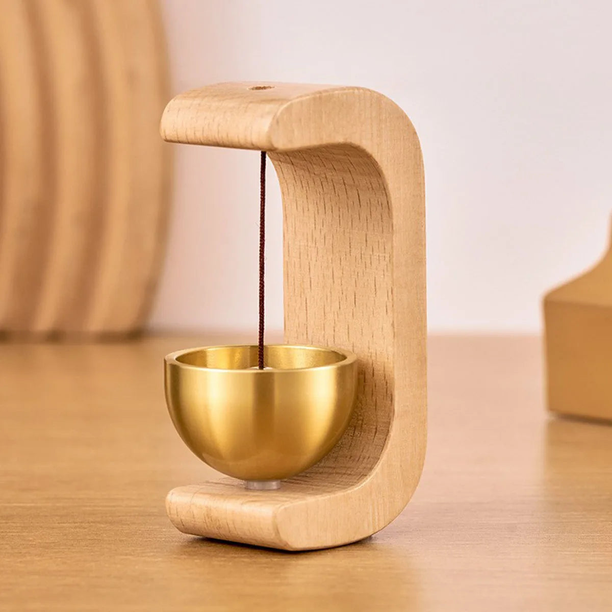 Japanese Wooden Wind Chimes Wireless Doorbell Entrance Door Bell Decorative Wind Bell for Home Opening Hanging Decorations