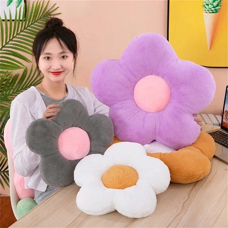 Haute Qulity Fleule Shape Oreiller Cushion Office Coussins de tournesol