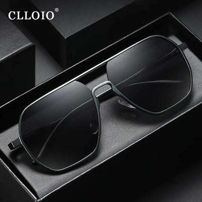 Clloio New Fashion Aluminium Photochromic Sunglasses Men Femmes Polaris Sun Glasses Chameleon Anti-Glare Driving Oculos de Sol