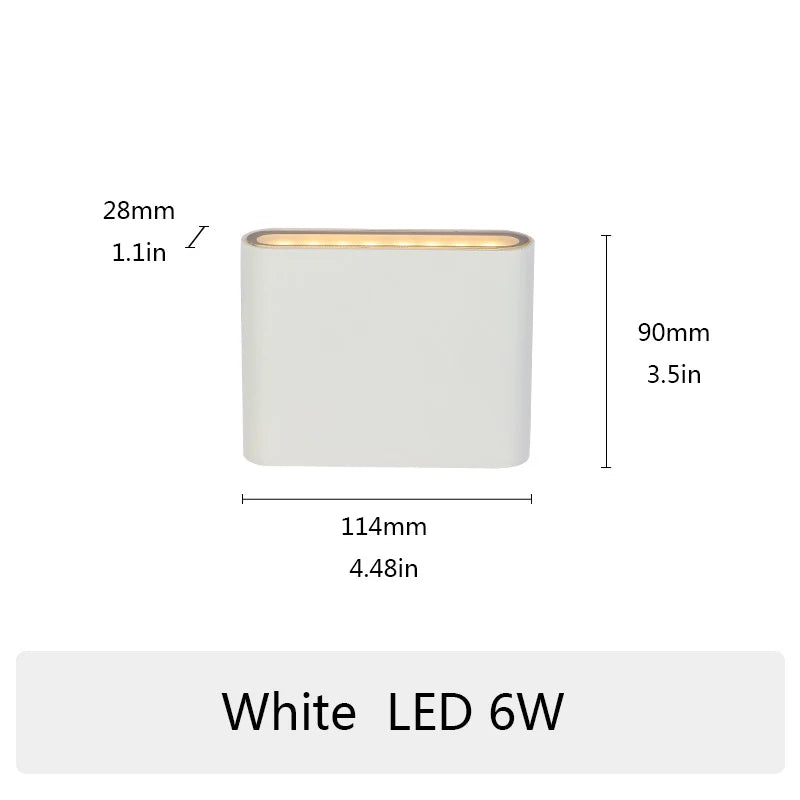PIR sensor LED Modern Outdoor Waterproof Wall Lamp Indoor Bedroom Living Room Balcony Wall Light Home Lighting Aluminum Wall