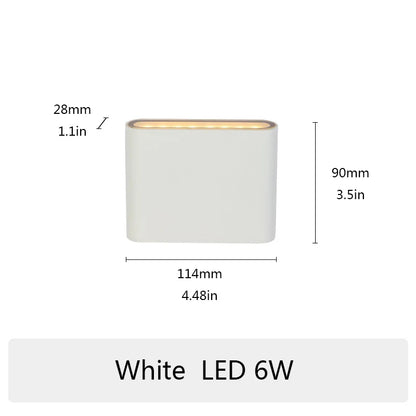 PIR sensor LED Modern Outdoor Waterproof Wall Lamp Indoor Bedroom Living Room Balcony Wall Light Home Lighting Aluminum Wall