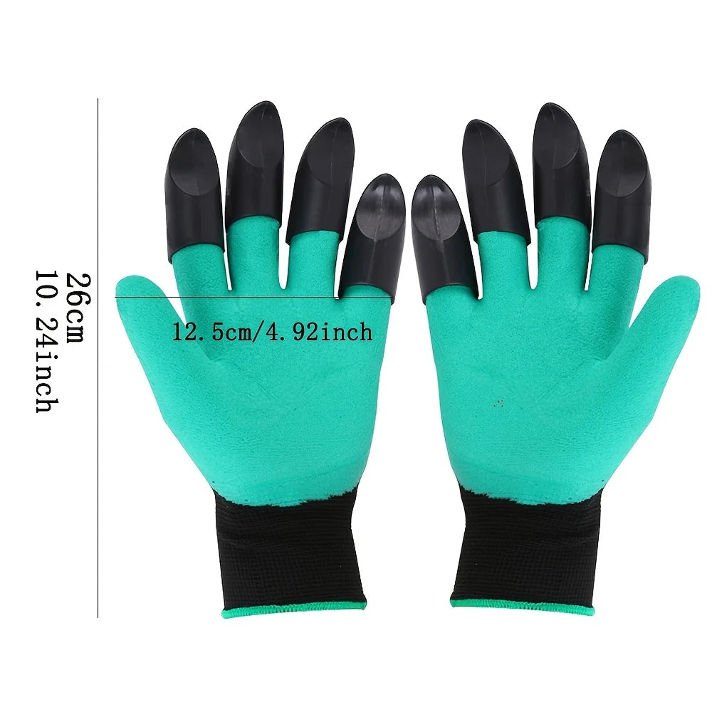 2 stk Garðhanskar með klær fyrir konur og karla báðar handgarðandi vinnuhanskar Garðhanskar Garður vinna öruggt hanski til að grafa