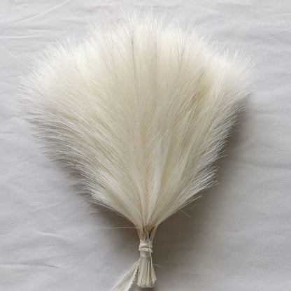 10PCS Artificial Pampas Grass Crafts Bouquet For Home Wedding Decora Accessories Party Room Decor Bedroom Vase Fake Plant Reed