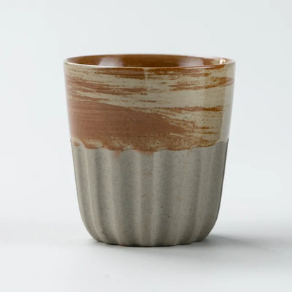 Restaurant Kiln Coffee Cup Ceramic Cup Office Mug Large Water Cup Japanese Simple Gradient Cup Beverage Utensils Kitchen