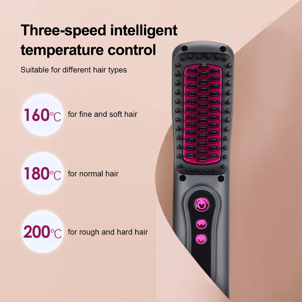 Aquecimento Ensorteamento do pente de cabelo Menina de arremesso de cabelo Rápula de barba Rush de barba pente de pente de barba pente de ferro de ferro de ferro