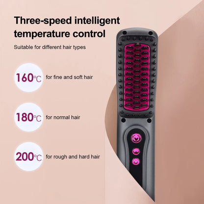 Aquecimento Ensorteamento do pente de cabelo Menina de arremesso de cabelo Rápula de barba Rush de barba pente de pente de barba pente de ferro de ferro de ferro