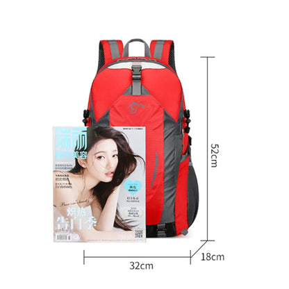 Classic 40L Outdoor Backpack Men Women Mulheres de alta qualidade Travel Backpack Back for Men Causal Patchwork Sport Backpack Women
