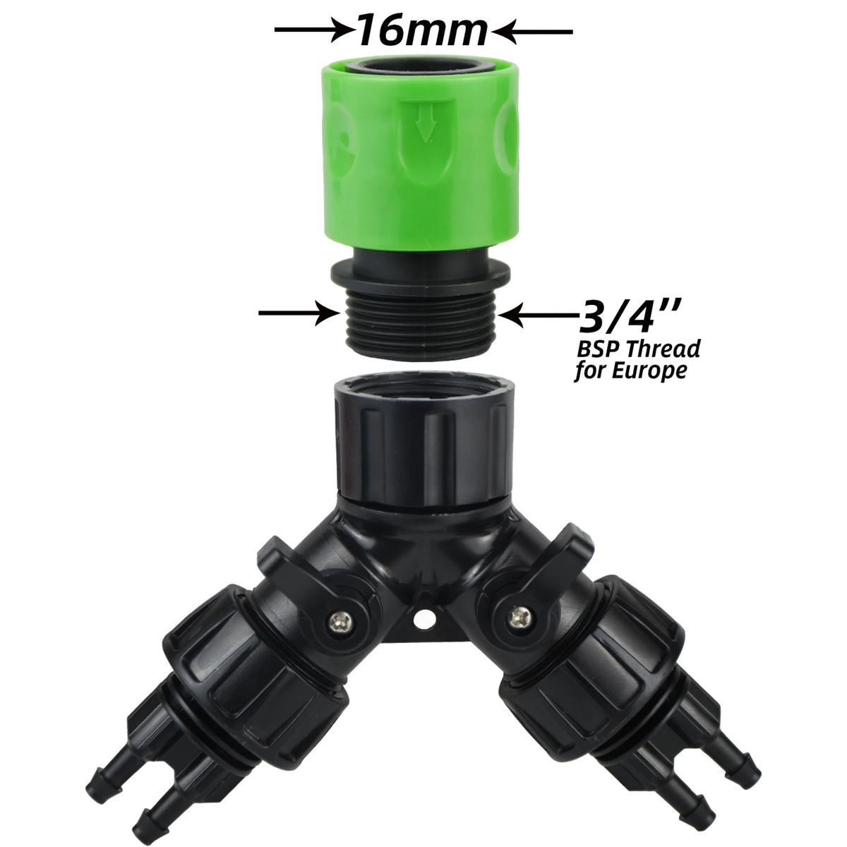 KESLA محول حنفية الري بالتنقيط 4-Way Splitter للحديقة 1/4 بوصة خرطوم نظام الري التلقائي عدة أصيص بونساي النبات الدفيئة