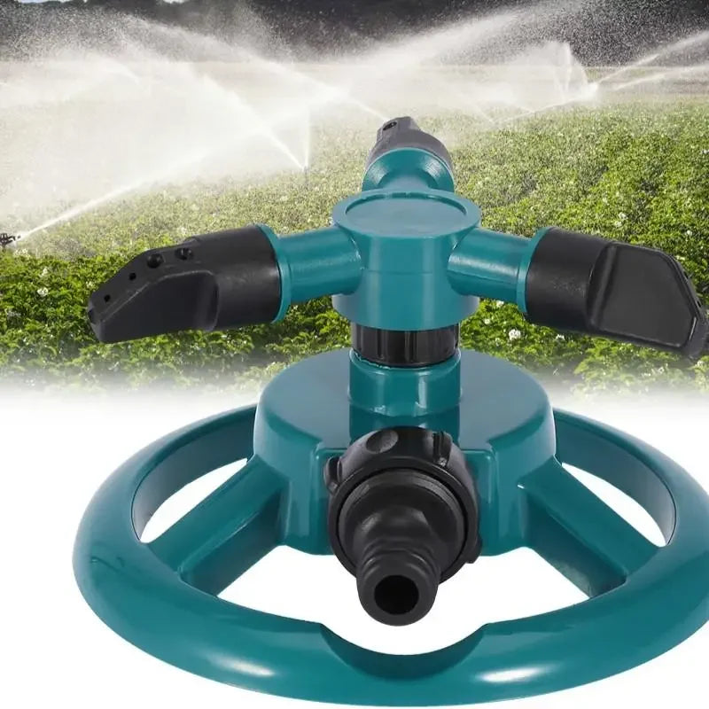 1pc puutarha sprinklerit automaattinen kastelu ruoho nurmikko 360 astetta pyörivä vesiprinkler 3 aseiden suuttimet puutarha kastelutyökalut