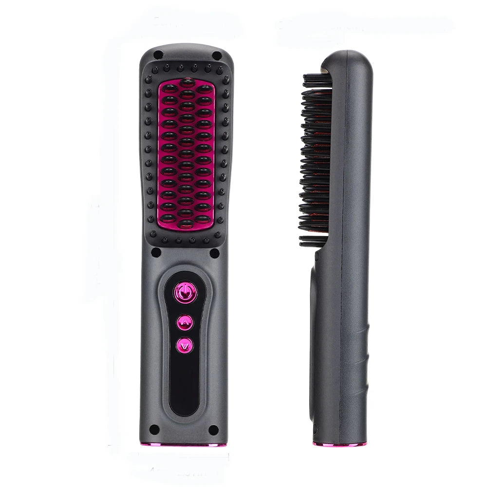 Aquecimento Ensorteamento do pente de cabelo Menina de arremesso de cabelo Rápula de barba Rush de barba pente de pente de barba pente de ferro de ferro de ferro