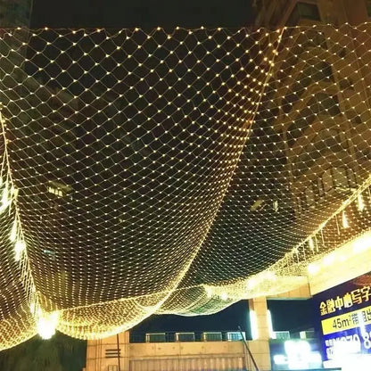 Wtyczka słoneczna lub UE 3*2M LED LIDE LIGET NET Outdoor Net siatkowe lampy warstwa drzewa Light