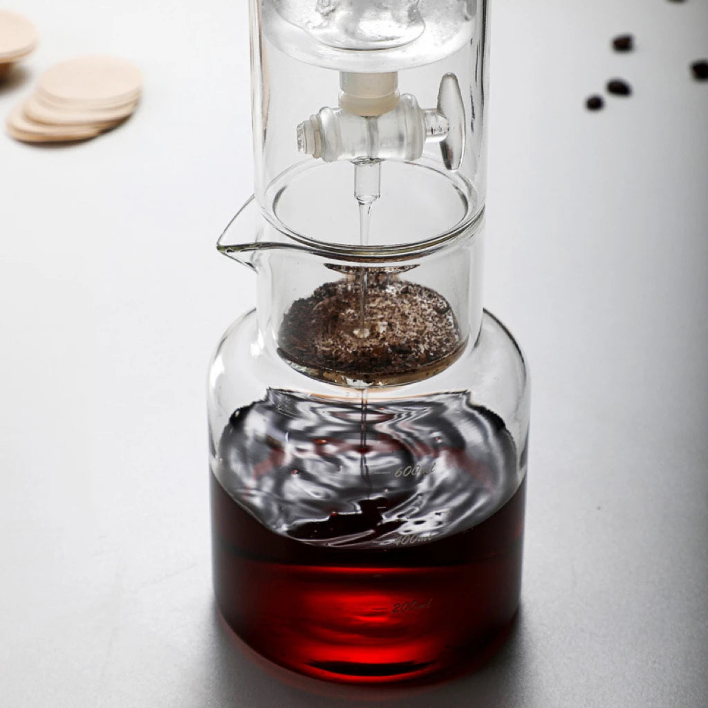 Glass Cold Brew Coffee Maker Set Handmade Extraction Coffee Pot Set Ice Drip Coffee Maker Household Filter Pouring Kettle