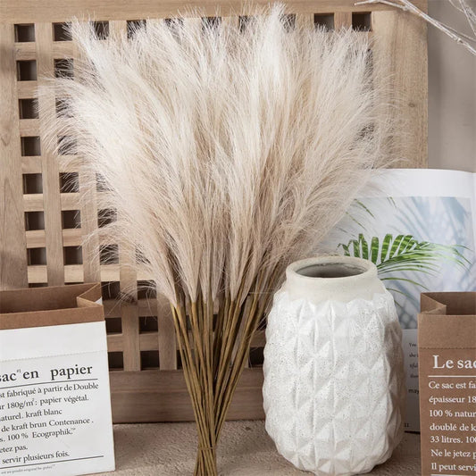 10 stks kunstmatige bloem pampa's gras nep planten reed bruiloft decoratie bloemen blauw pampas boeket boho decor home accessoires