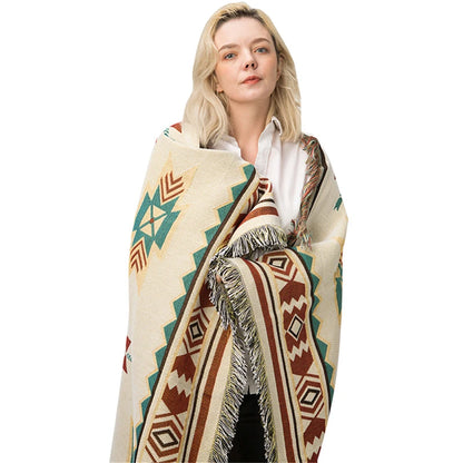 Plemenske deke indijske vanjske prostirke za kampiranje deka za piknik boho ukrasni krevet deke karira kauč prostirke putničke prostirke