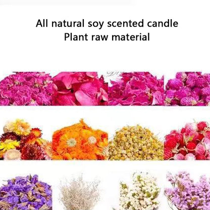 Velas perfumadas flores perfume lavanda rosa velas aromáticas frascos