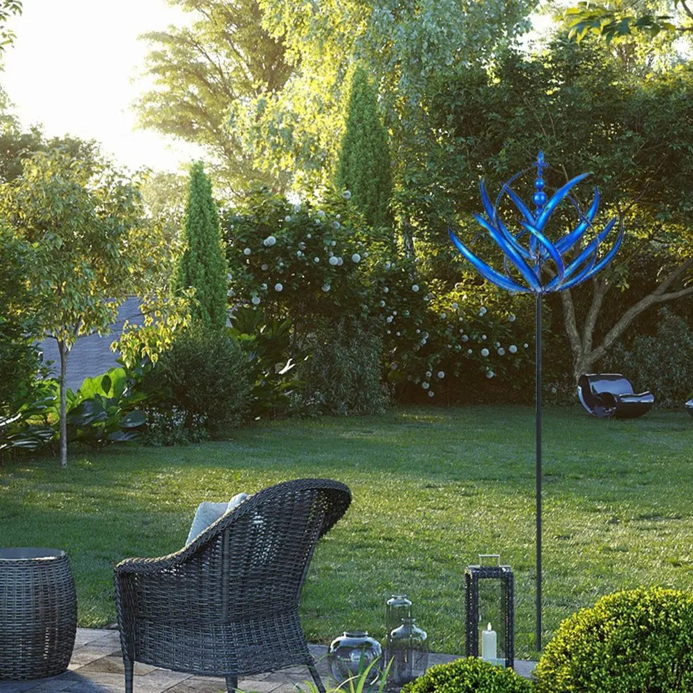 Ny moderne minimalistisk dekorabel Harlow Wind Spinner Rotator Harlow Wind Spinner Smid Iron Windmill Gardening Aflarable Plug