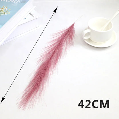 10pcs Ins Style Reed Fałszywe rośliny sztuczne pampas trawa kwiat DIY Wedding Bouquet Boho Domowe dekoracje ogrodowe Dekoracja balkonu