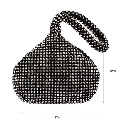 Diamond argintiu spumant femei mini ambreiaj