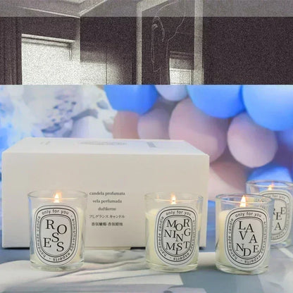 Romântico Fragrância Perfado transparente Romantil Luz de luz perfumada Velas aromáticas Vedas de convidado Velas de casamento Jar