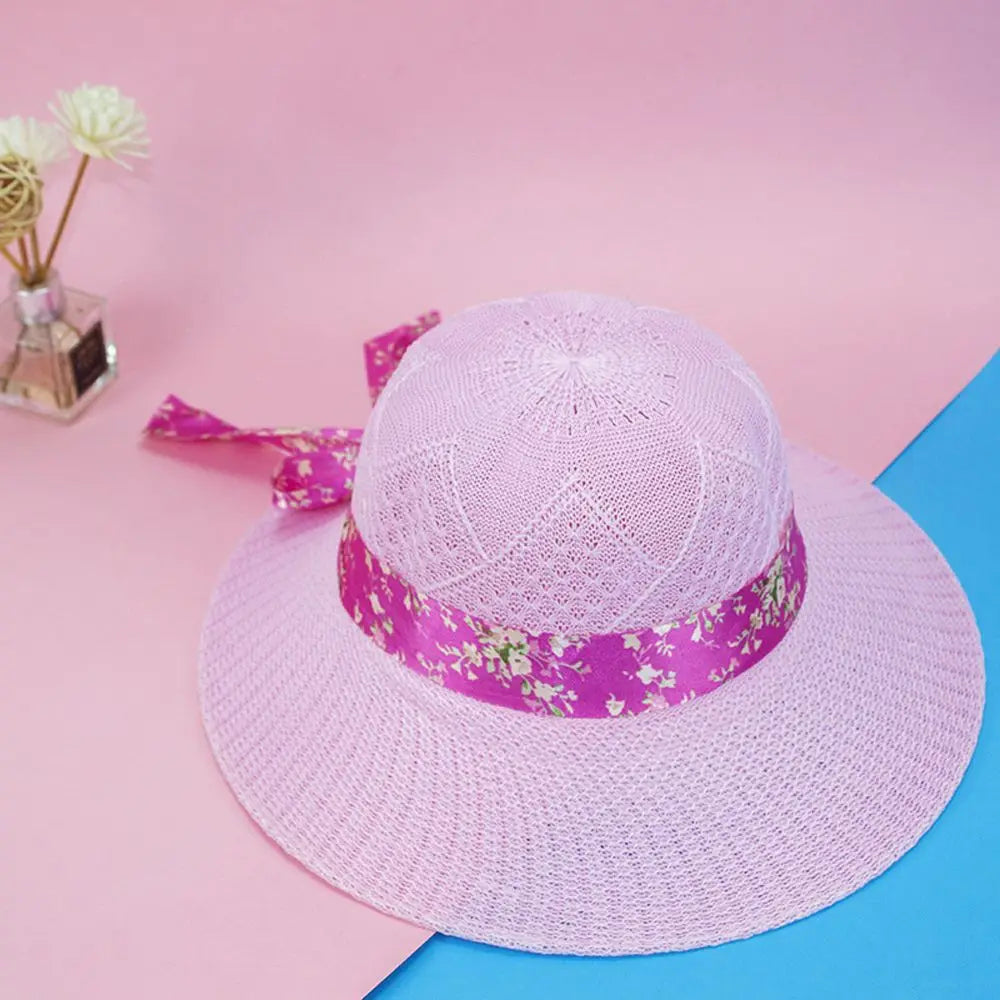 Holiday Brindable Breathable Fisherman Hats Women Girls Protection UV Mulheres Sun Hat Hat Brim Straw Hats Capace de praia