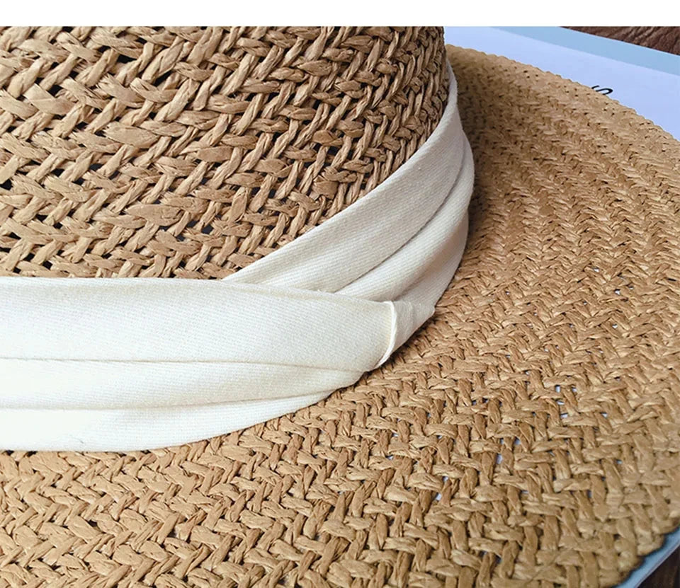 Forår sommer åndbart halmhatte til kvinder mode afslappet fedora hat udendørs konkave top rejse hatte panama strand sol hat