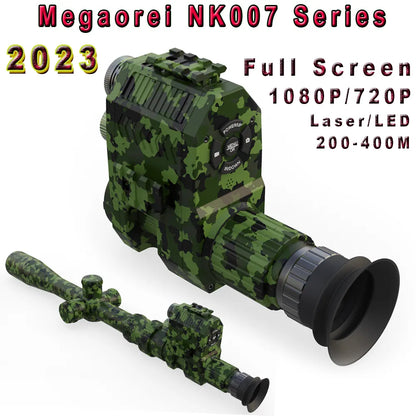 NK007 Night Vision Monocular 1080p 200-400m Camogramme de portée infrarouge avec chargeur de batterie rechargeable Multiple Language