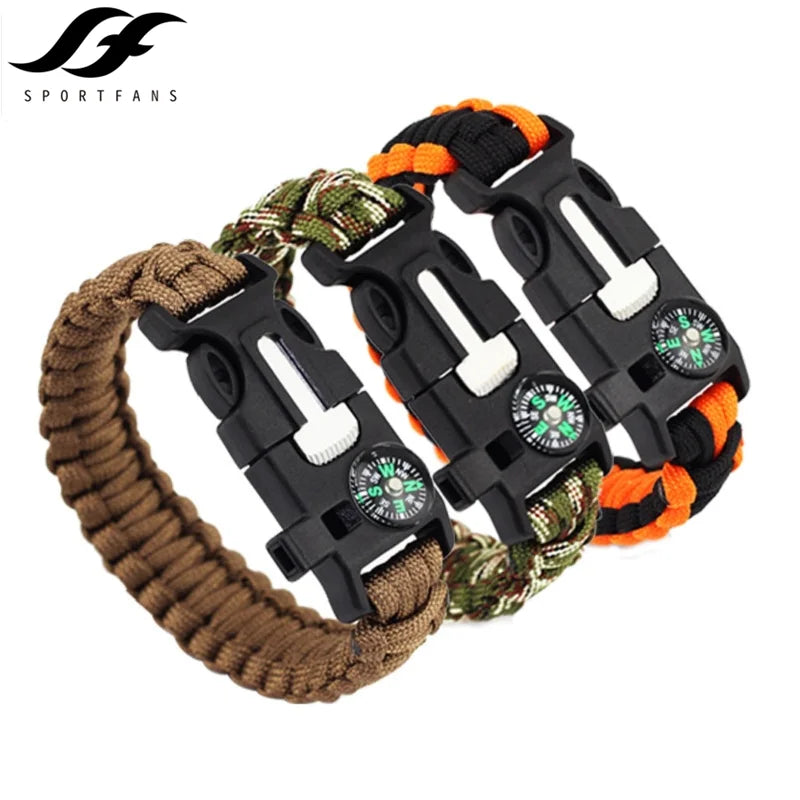 Bracelet paracord multifonctionnel Bracelet de survie tressée