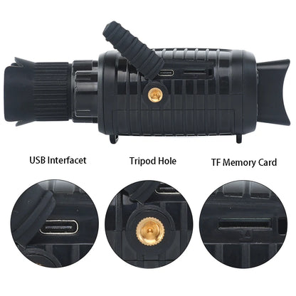 HD innrautt nætursjón tæki R7 5x Zoom Digital Monocular Telescop
