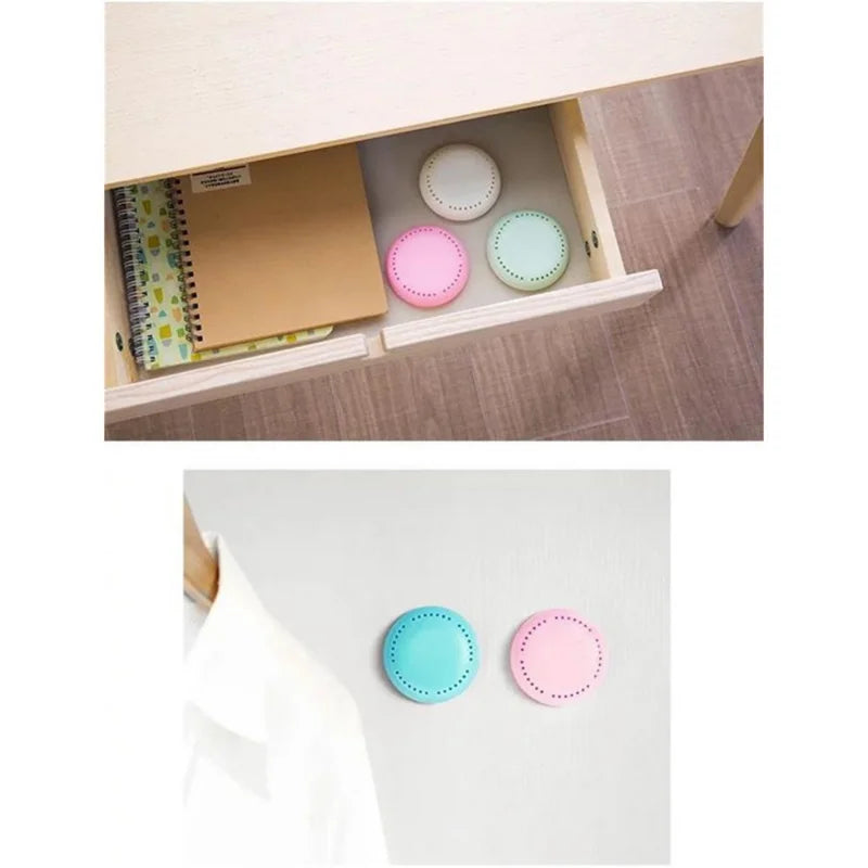 8pc solid luftfriskere toalett aromaterapi duft varig deodorant soverom garderobe bil hjem hus husholdning runde friskere