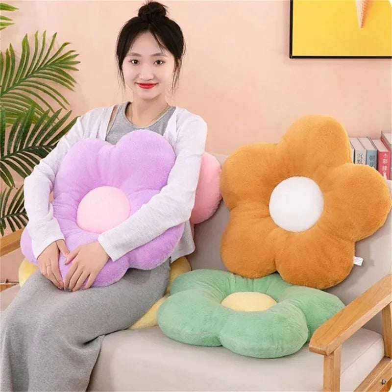 Haute Qulity Fleule Shape Oreiller Cushion Office Coussins de tournesol