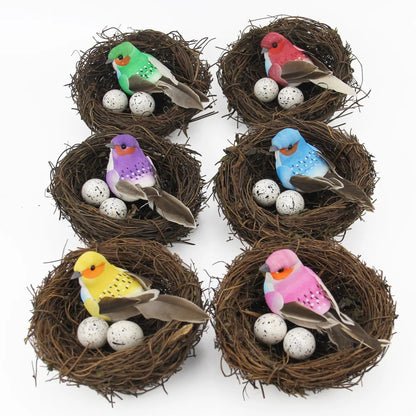 1pc natural handmade păsări de păsări cuib de porumbei casă papagal cuib cald cald pentru animale de companie curte, cutii mici de păsări pentru păsări