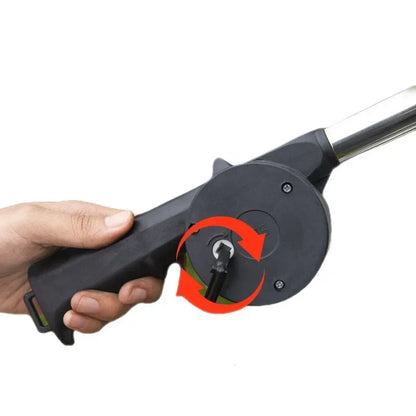 Hand betriebene Gebläse Hand BBQ Lüfter Outdoor Grillen Luftgebläse für Grillpicknick Handbuch Grill BBQ Lüfter Fire Bellows BBQ Tools