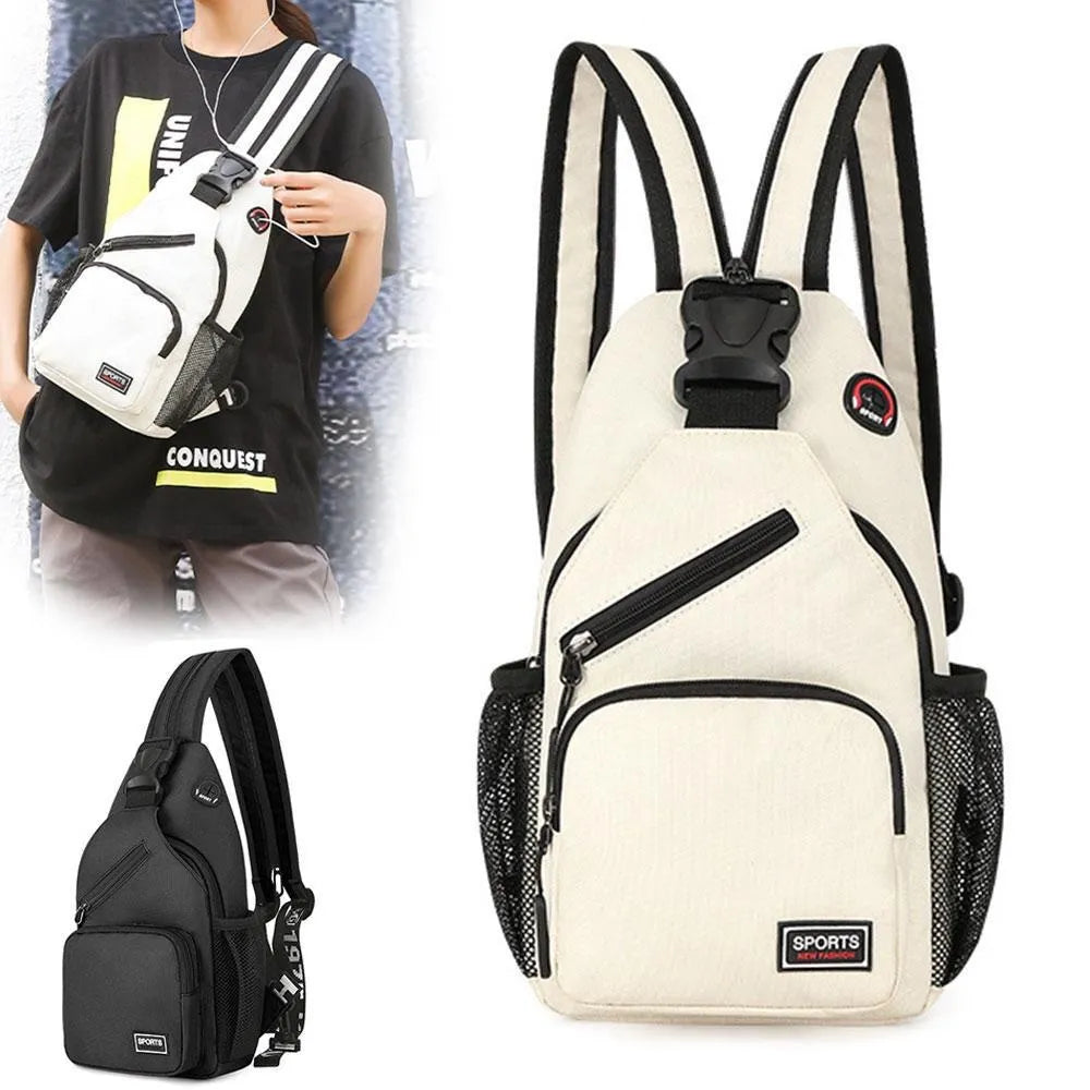 Kismis 1pc hommes femmes sac à poitrine de mode sac à bandoulière