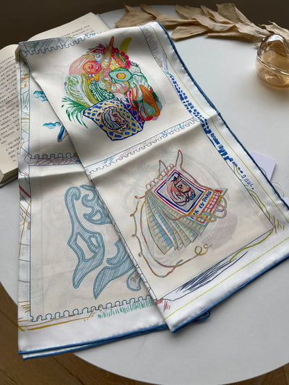 2023 Markë Air-Mez H ** Gratë luksoze Silk Twill Sam