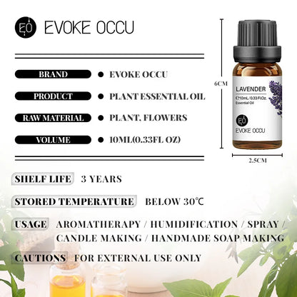 10 ml duftolier Pure ufortyndet stærk lugt til DIY stearinlys sæbe Bath Home Hotel Diffuser Befugter Lys duftende olie
