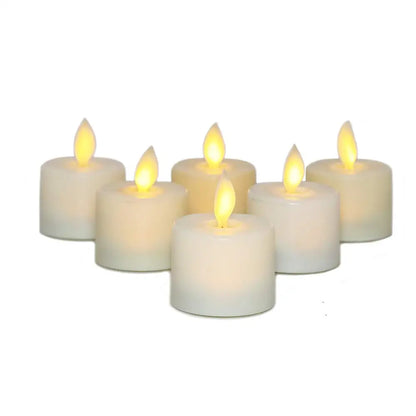 4 oder 6 Flameless Moving Dochtkerker mit Fernbedienung Realistischer Weihnachtskirche Hochzeit gefälschte elektronische Kerzen geführt Hochzeit