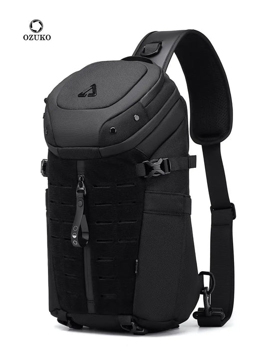 Baganta e gjoksit Ozuko për burra USB MAN MAN USB USB Crossbody Crossbody