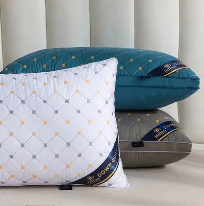 فندق خمس نجوم مكافحة ريشة أسفل وسادة مخصصة لغرفة النوم وسادة الحماية الأساسية فقرات عنق الرحم وسادة الاستخدام المنزلي