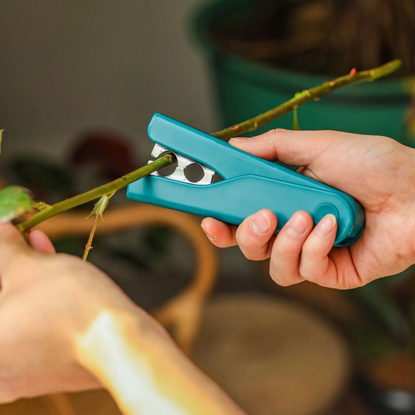 1PC Garden Tool Florist Metal Garden Flower Rose Thorn Stem Leaf Stripper Rose Plier Removing Burrs DIY Cut Tool