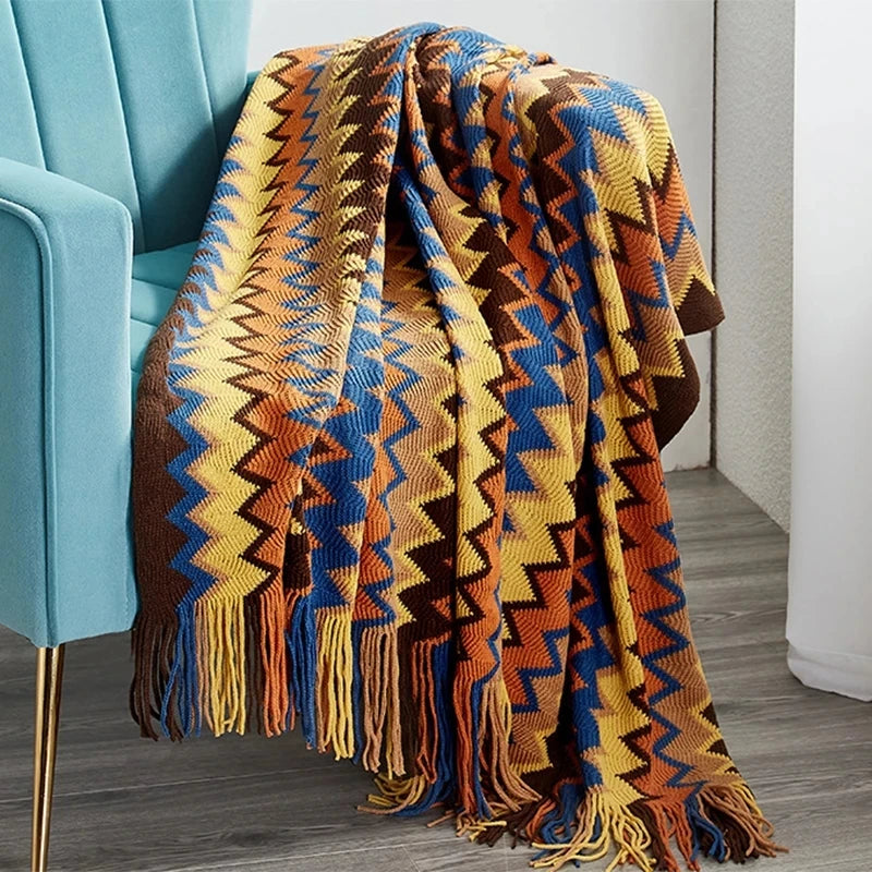 Boho postel Plaid Deka Geometrie Aztec Baja přikrývky Etnická pohovka obálky Slipcover Decor Hous visí tapiserie koberec Cobertor