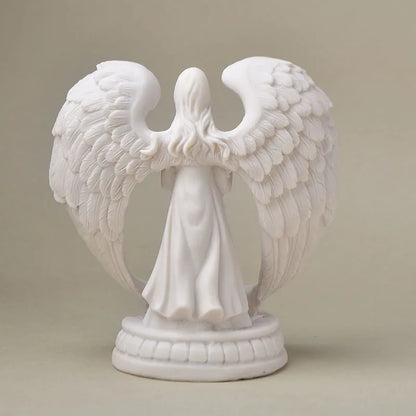 الراتنج الملاك الشكل شمعة حامل عاشق تمثال تذكاري Tealight الشمعدان للزينة الزفاف هدايا عيد الحب الحرف اليدوية