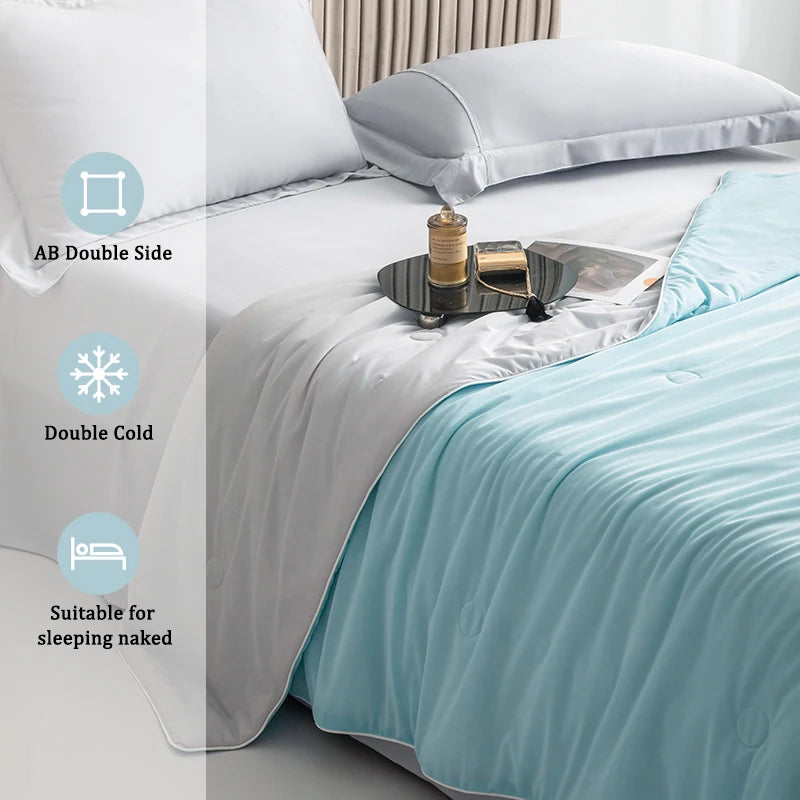 Bidekanu Summer Couette de refroidissement Couverture chaude d'été chaude pour lit léger pour l'été rafraîchissant couverture d'été un PCS