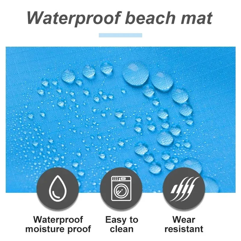 Mat de pique-nique de poche en nylon de camping extérieur étanche à la pelouse pliable pratique tapis imperméable