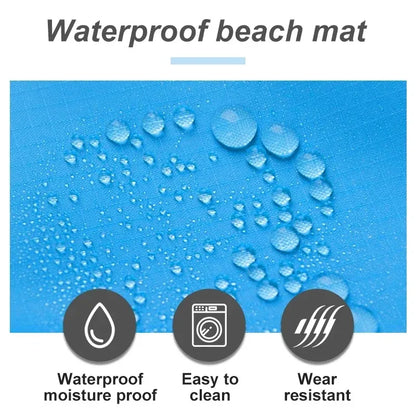 Mat de pique-nique de poche en nylon de camping extérieur étanche à la pelouse pliable pratique tapis imperméable