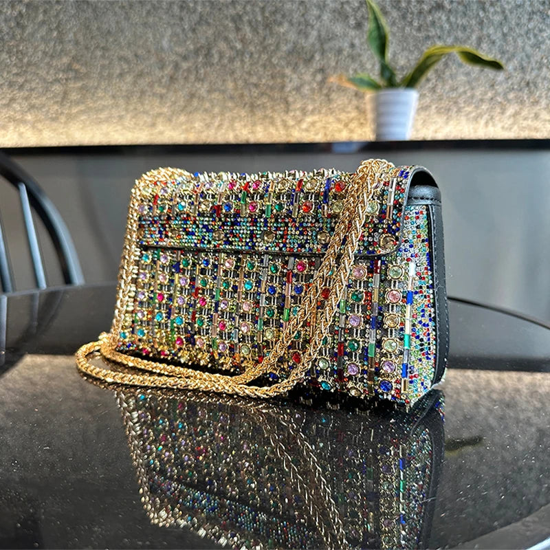 Borse designer di lusso jiomay borse di moda marca per donne eleganti e versatili borse di strass per feste