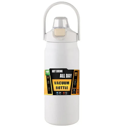 304 Stainless Steel Thermos Portable Outdoor Thermal Mug Tumbler Vacuum Flasks Cold and Hot Sports Water Bottle with Straw